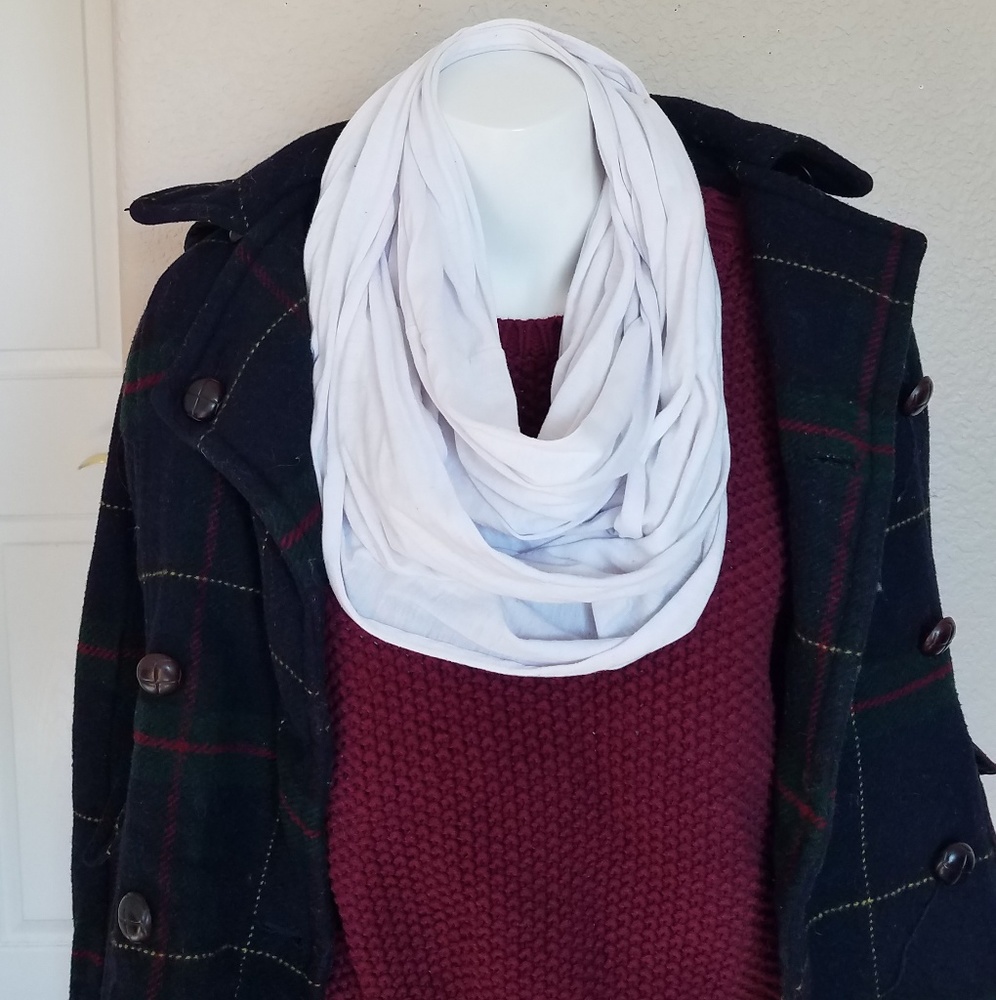 White infinity scarf